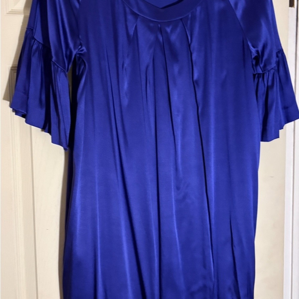 Elegant Blue Women's knee length dress